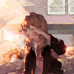 This is a pixiv picture whose title is おはよう.