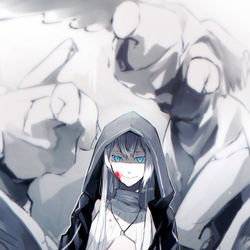 This is a pixiv picture whose title is 白を偽る.