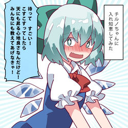 This is a pixiv picture whose title is チルノちゃんに入れ知恵してみた.