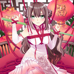 This is a pixiv picture whose title is 緊縛華ロリ.