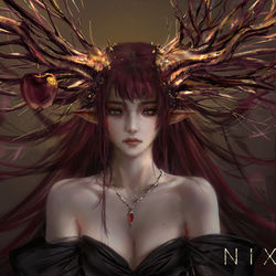 This is a pixiv picture whose title is A P P L E.