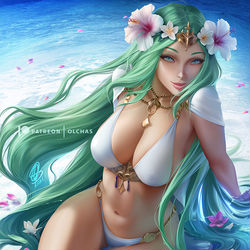 This is a pixiv picture whose title is Summer Rhea / レア.