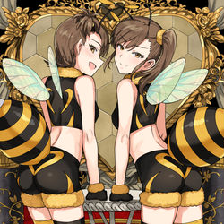 This is a pixiv picture whose title is 亜美真美誕生日おめ！.