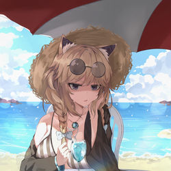 This is a pixiv picture whose title is 水着ウタゲ.