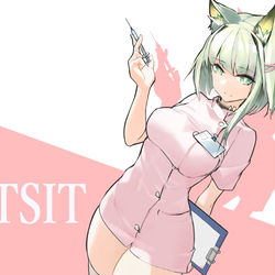 This is a pixiv picture whose title is ナースケルシー.