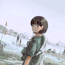 This is a pixiv picture whose title is estuary.