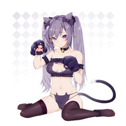 This is a pixiv picture whose title is 喵喵晴.