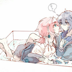 This is a pixiv picture whose title is 格蓝.