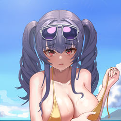This is a pixiv picture whose title is azurlane pola  ポーラ(アズールレーン).