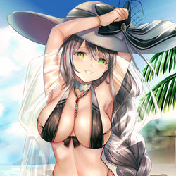 This is a pixiv picture whose title is 水着アクィラ.