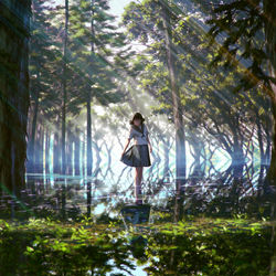 This is a pixiv picture whose title is 水無月.