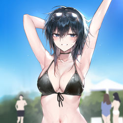 This is a pixiv picture whose title is 「 今日はボクとプールでたくさん遊ぼう♪ 」.