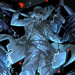 This is a pixiv picture whose title is 撃鉄工場.