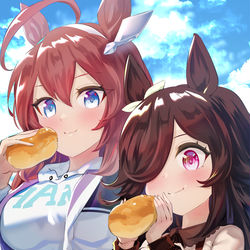 This is a pixiv picture whose title is ブルボンとライス.