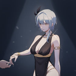 This is a pixiv picture whose title is Eula.