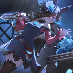 This is a pixiv picture whose title is ブルーローズチェイサー.