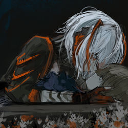 This is a pixiv picture whose title is 寂しい.