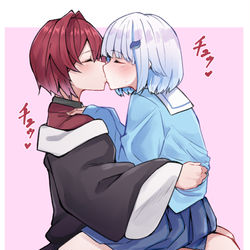 This is a pixiv picture whose title is リゼアンちゅっちゅ.