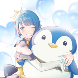 This is a pixiv picture whose title is 💙.