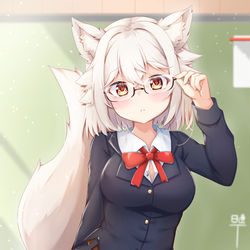 This is a pixiv picture whose title is メガネ！.