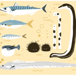 This is a pixiv picture whose title is 魚つめ.