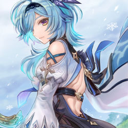 This is a pixiv picture whose title is 【原神】エウルア.