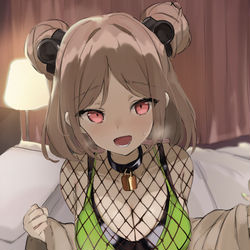 This is a pixiv picture whose title is P90.
