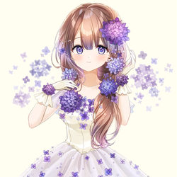 This is a pixiv picture whose title is Hydrangea＊.・.