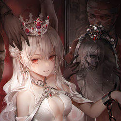This is a pixiv picture whose title is Queen of the Dead.