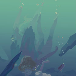 This is a pixiv picture whose title is 陸へお帰り.