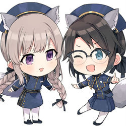 This is a pixiv picture whose title is ちび峰霧子.