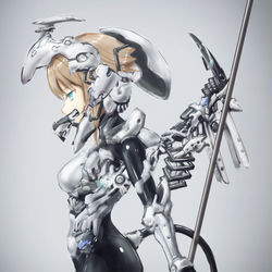 This is a pixiv picture whose title is ヘルメットが開いて顔が見えている人.