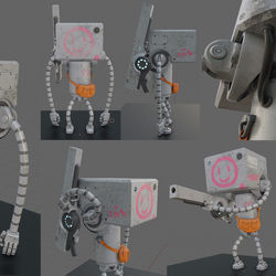 This is a pixiv picture whose title is 最近の３D製作物.