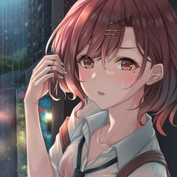 This is a pixiv picture whose title is 樋口×雨.