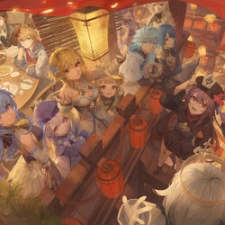 This is a pixiv picture whose title is 海灯乘风去.