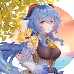 This is a pixiv picture whose title is 甘雨(ง •̀_•́)ง.