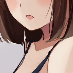 This is a pixiv picture whose title is 勝負下着の腐れ縁元同級生.