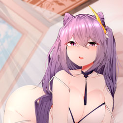 This is a pixiv picture whose title is 刻晴.