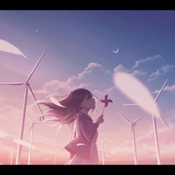 This is a pixiv picture whose title is Windmill.