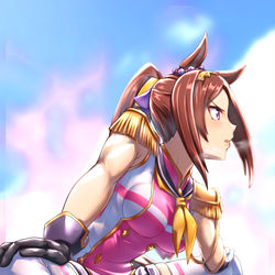 This is a pixiv picture whose title is ゲートに入る前のローテーション.