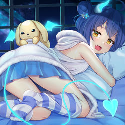 This is a pixiv picture whose title is 添い寝マヤちゃん.