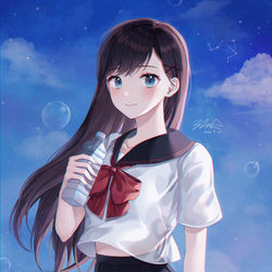 This is a pixiv picture whose title is 初恋.