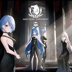 This is a pixiv picture whose title is 北連合.