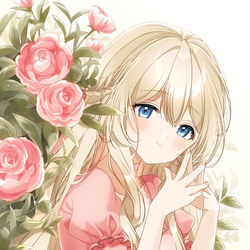 This is a pixiv picture whose title is Rose pink.