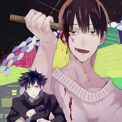 This is a pixiv picture whose title is 【呪術】伏黒.