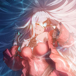 This is a pixiv picture whose title is 浊心斯卡蒂.