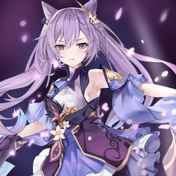 This is a pixiv picture whose title is 刻晴.