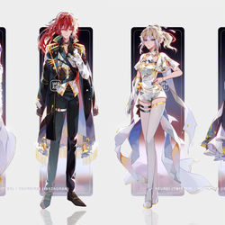 This is a pixiv picture whose title is Black & White (第2）.