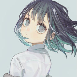 This is a pixiv picture whose title is 「…」.