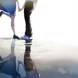 This is a pixiv picture whose title is 素直じゃない2人.